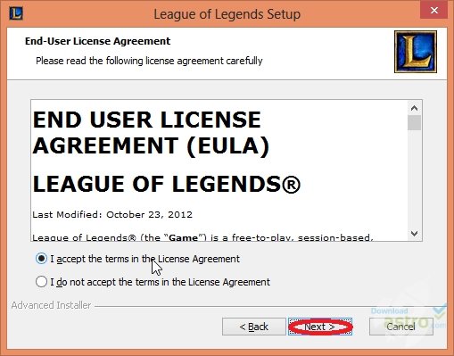 League of Legends Instalador 2